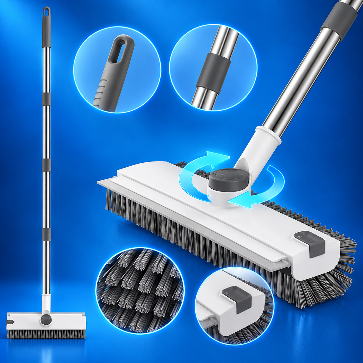 Floor Scrub Brush 3 in 1