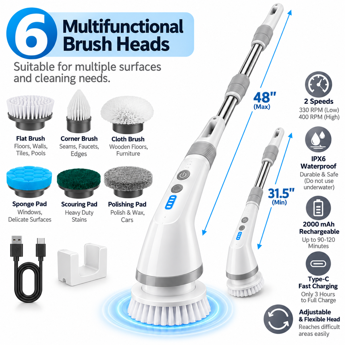 Electric Spin Scrubber