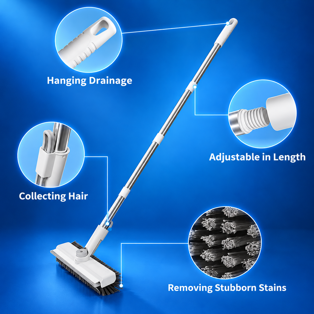 Floor Scrub Brush 3 in 1